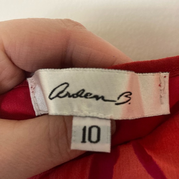 Vintage Arden B Dress Bright Floral Red Pink, Purple &OrangeMulticolored Style - Picture 5 of 12